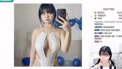 본인의 수영복인은 사진을 보여주며 어필하는 여캠