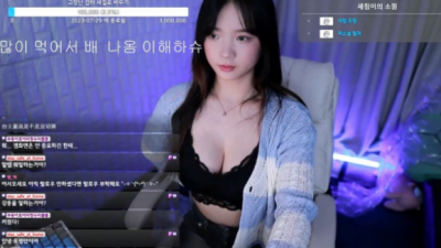 밥많이 먹구 방송해도 전혀 굴욕없는 몸매의 여캠