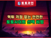 먹튀 걱정 없는 안전한 토토사이트 선택 비법